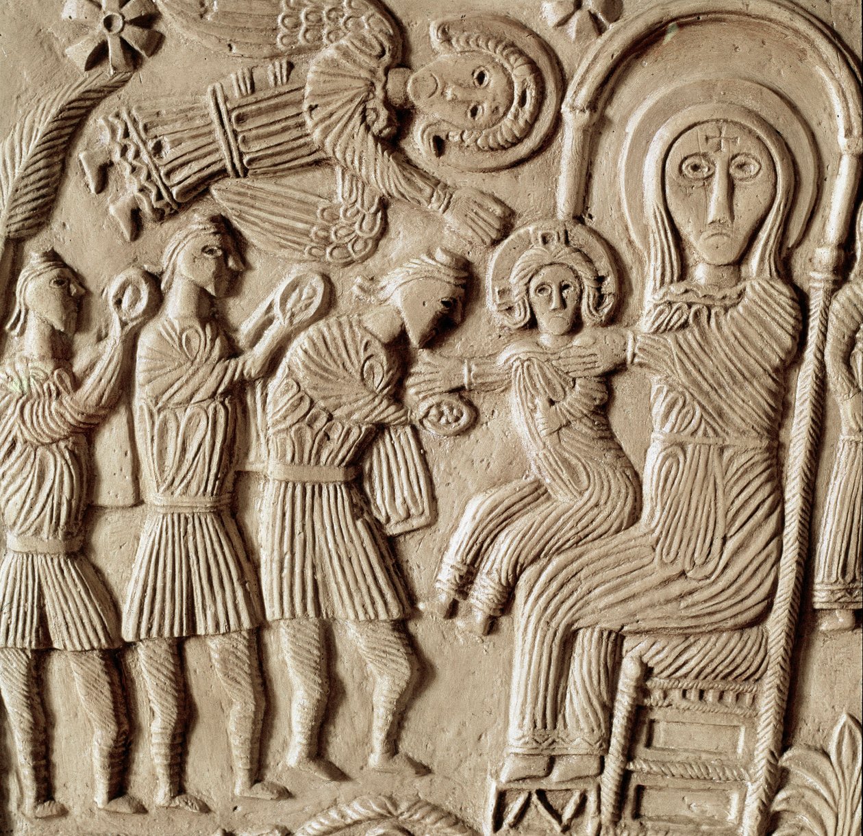 Archéologie du Moyen Âge : adoration des Mages - Lombard School