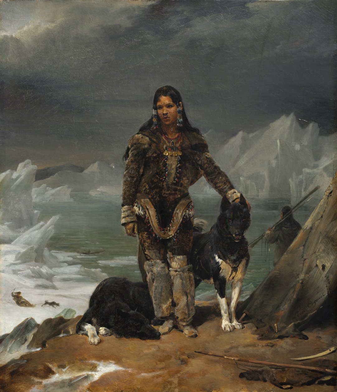 Une femme du pays des Eskimos, 1826 - Léon Cogniet