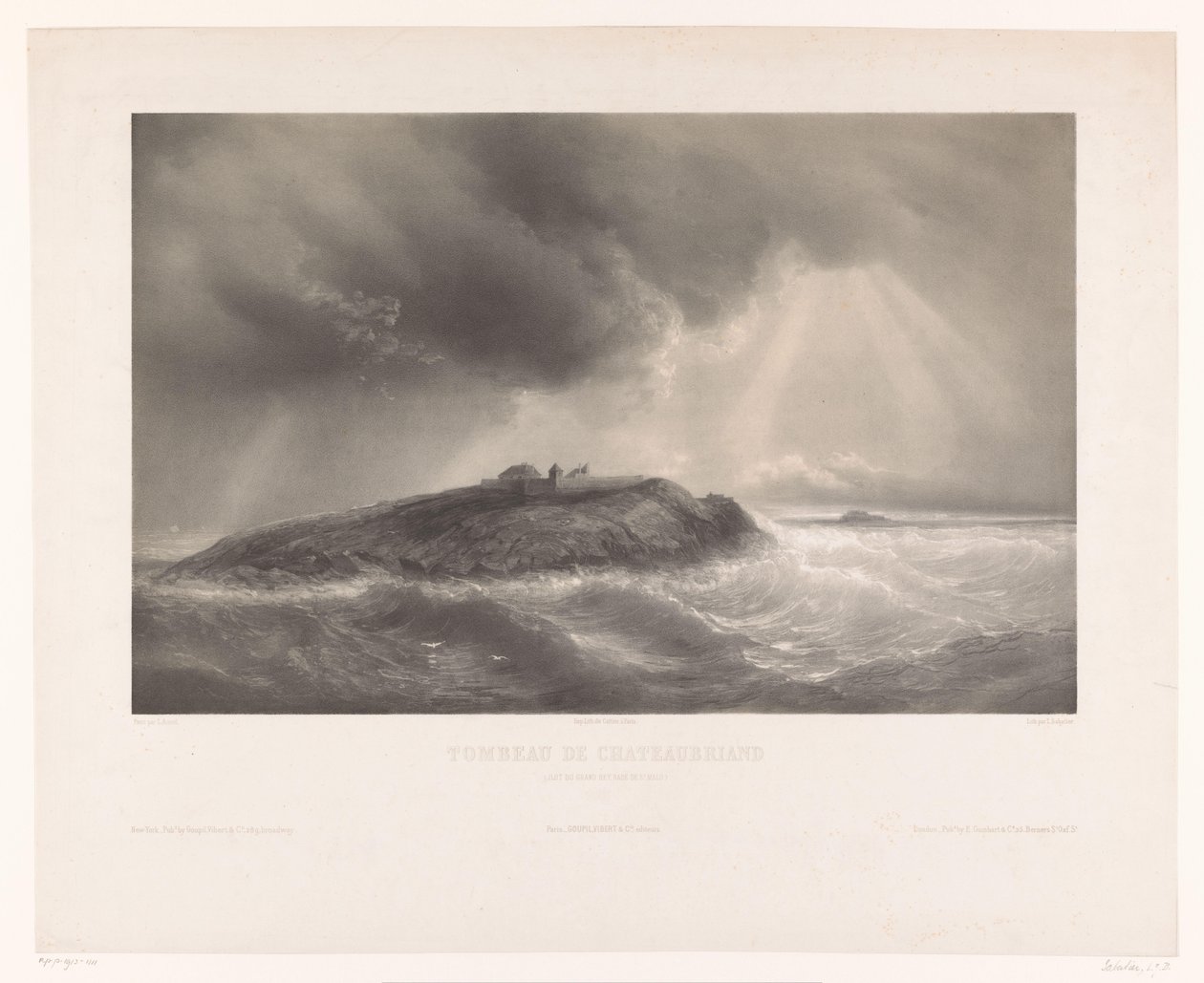 Tombeau de François-René de Chateaubriand
Tombeau de Chateaubriand (Ilot du Grand Bey, Rade de St. Malo) - Léon Jean Baptiste Sabatier