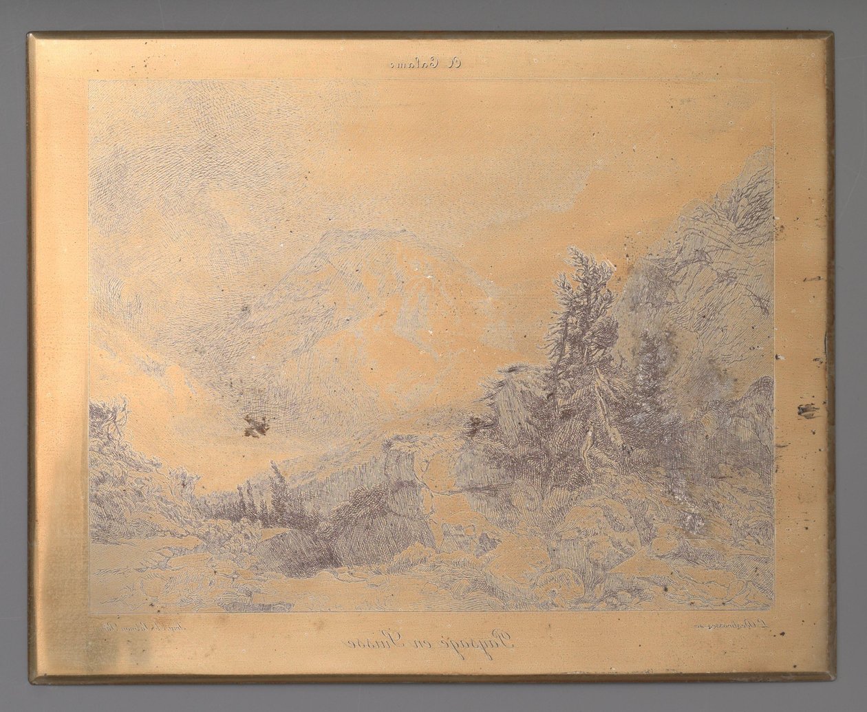 Paysage en Suisse - Léopold Desbrosses