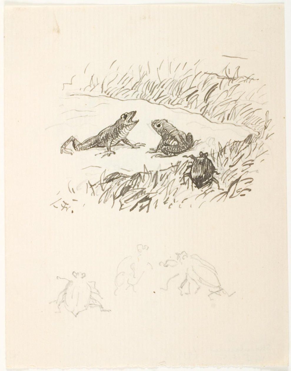 Esquisse pour une illustration de Skarnbassen - Lorenz Frølich