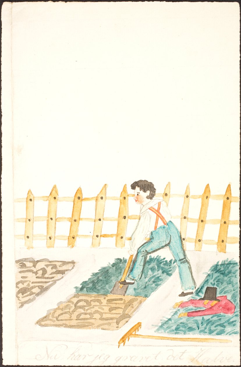 Potager avec un garçon - Lorenz Frølich
