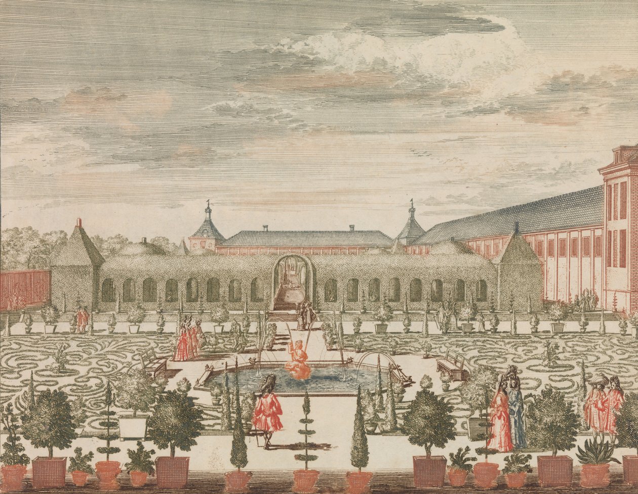 Le Jardin de la Reine avec le Cabinet Vert, et l