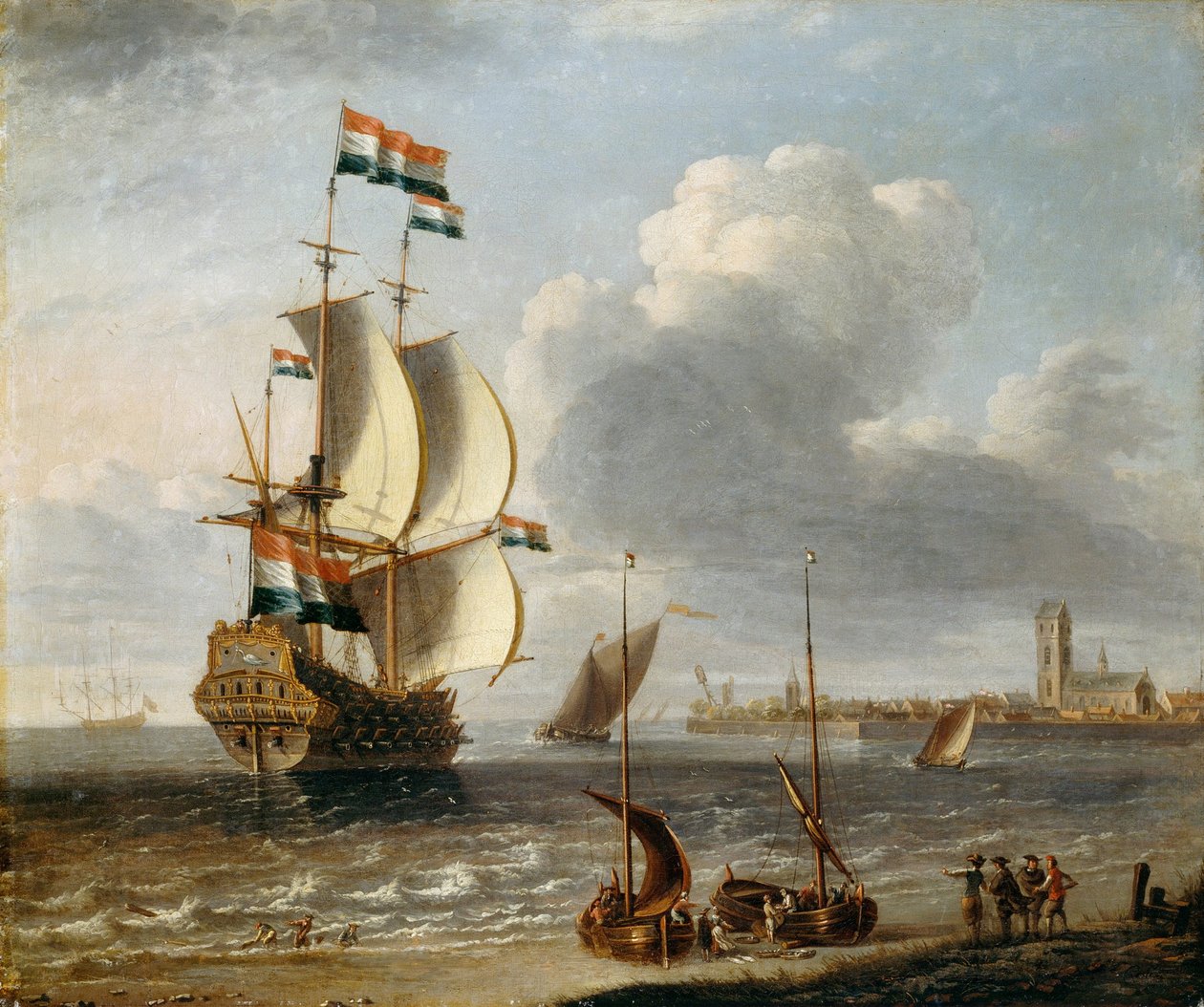 Un navire hollandais au large de Hoorn - Lorenzo a Castro