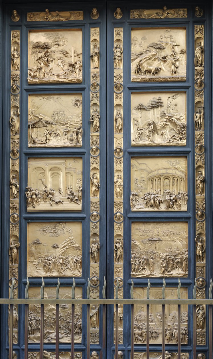 Les Portes du Paradis dans le Baptistère de Florence (Copie) - Lorenzo Ghiberti
