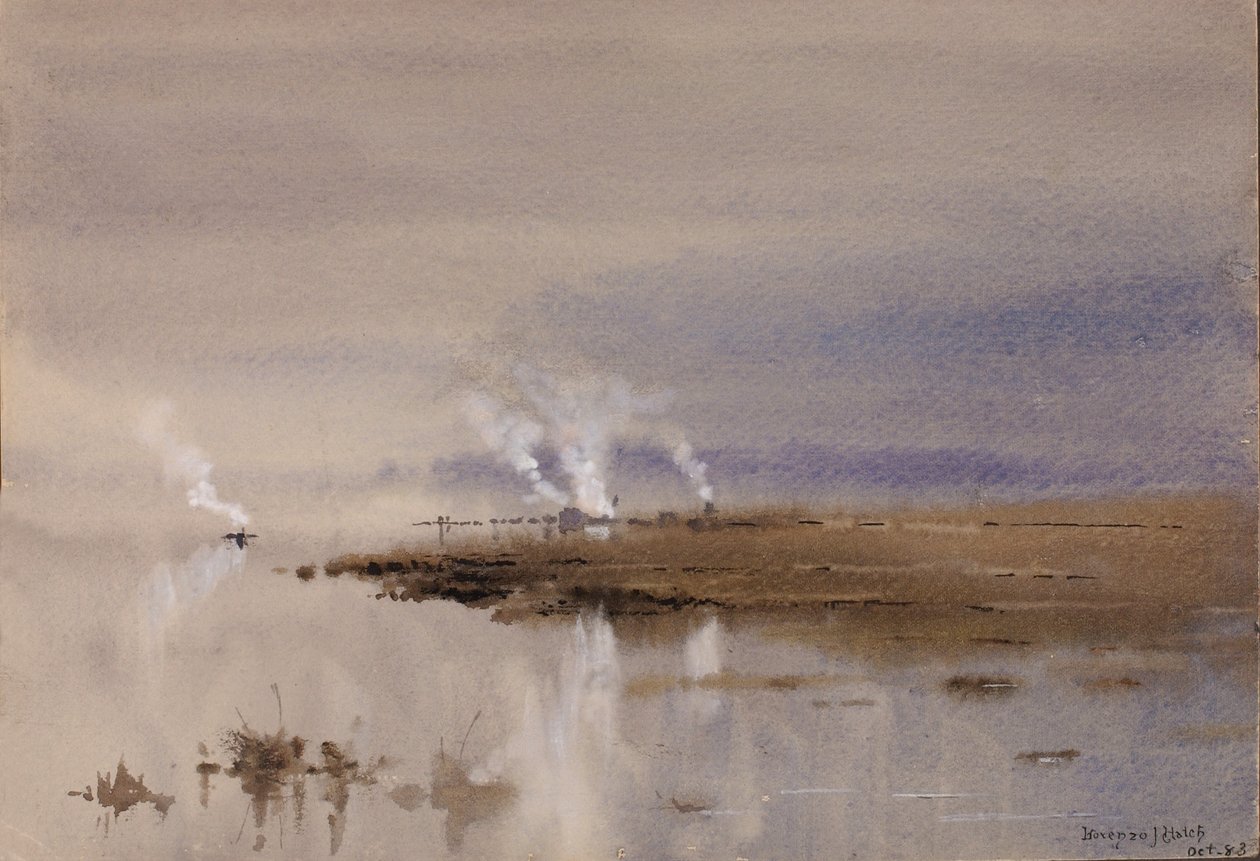 Croquis sur le Potomac - Lorenzo J. Hatch