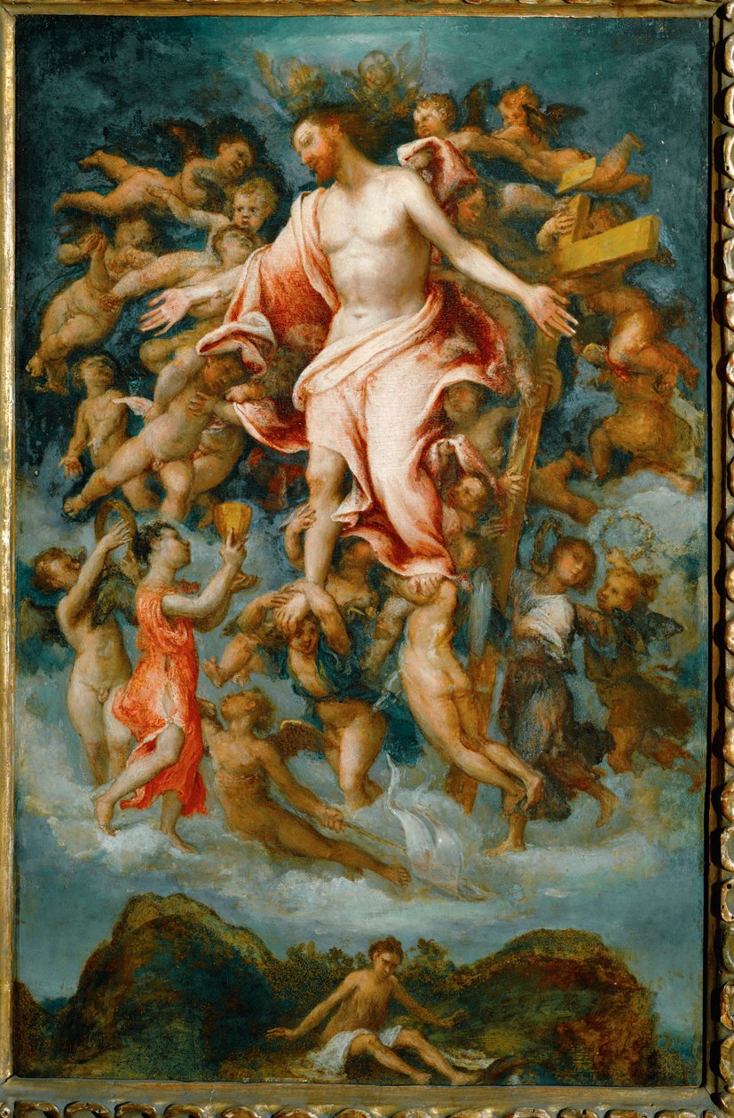 Christ donnant son sang (bois de peuplier) - Lorenzo Lotto