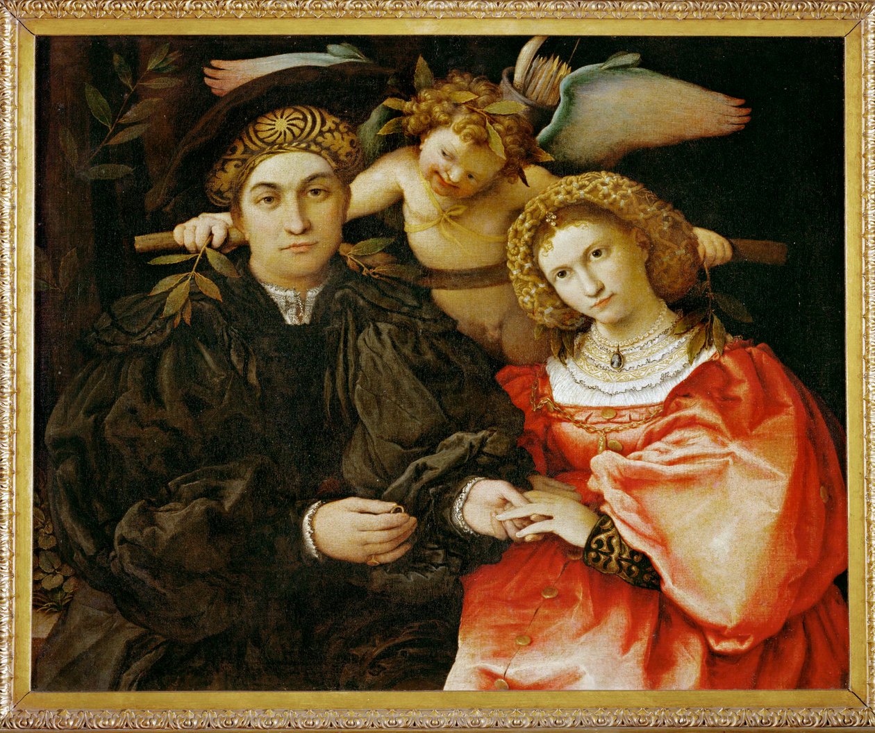 Maître Marsilio et son épouse - Lorenzo Lotto