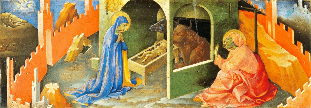 Nativité de Jésus, section de la prédelle, par Lorenzo Monaco - Lorenzo Monaco
