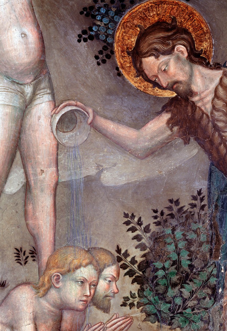 Saint Jean-Baptiste baptisant les foules dans le Jourdain (détail) - Lorenzo Salimbeni