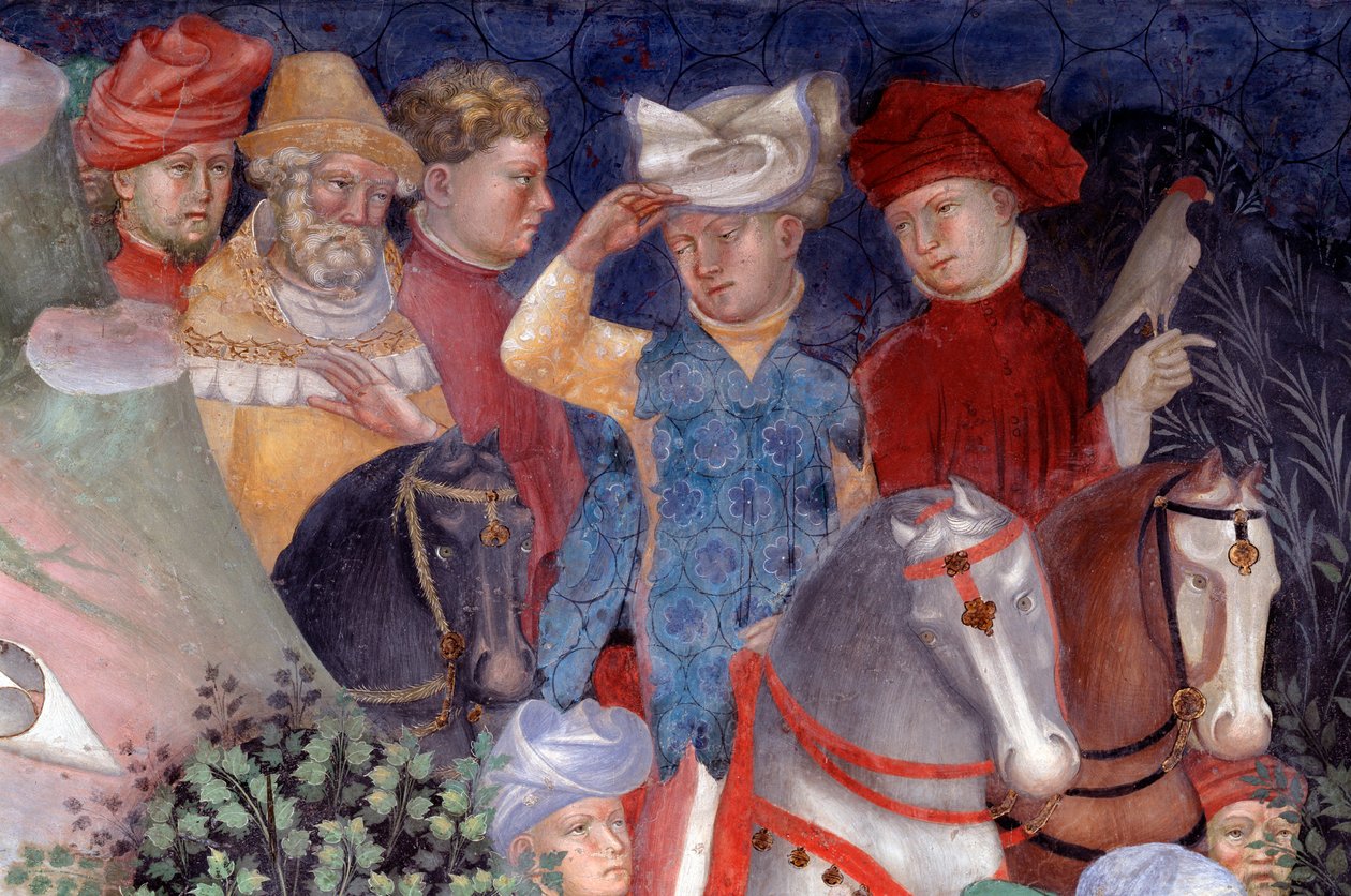 La prédication de Saint Jean-Baptiste aux foules (détail) - Lorenzo Salimbeni