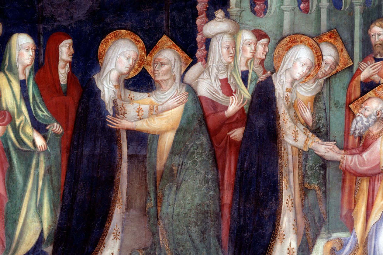 La visitation de Marie à Sainte Élisabeth (détail) - Lorenzo Salimbeni