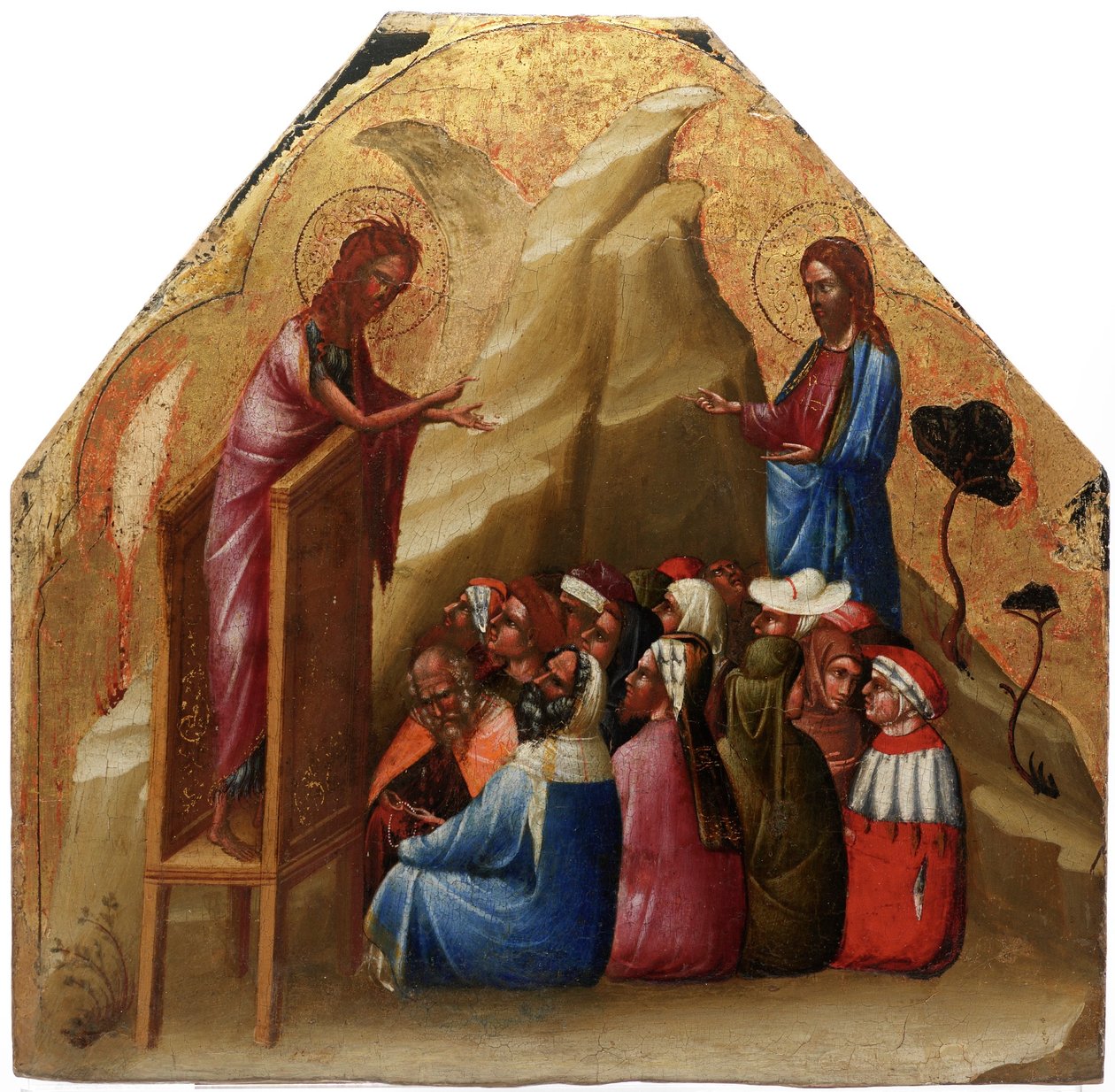 Saint Jean Baptiste prêchant - Lorenzo Veneziano