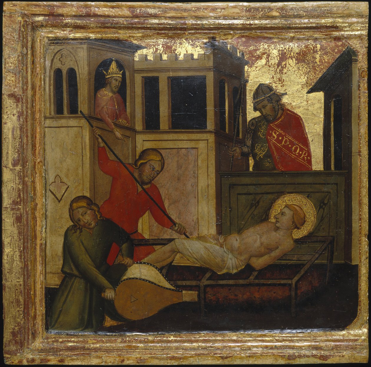 Le martyre de Saint Laurent. Scènes de la vie de Saint Laurent, predella, vers 1412 - Lorenzo di Niccolò