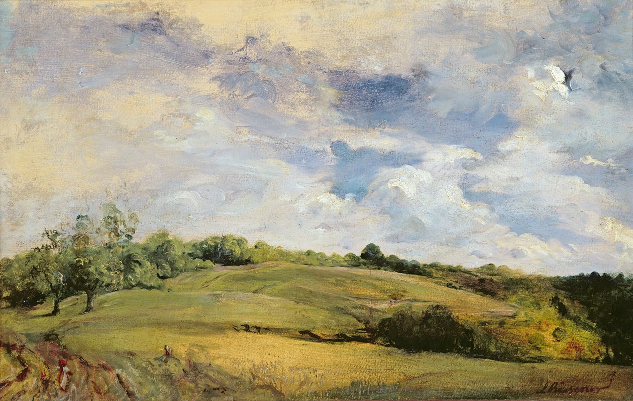 Paysage et nuages - Louis Antoine Leon Riesener