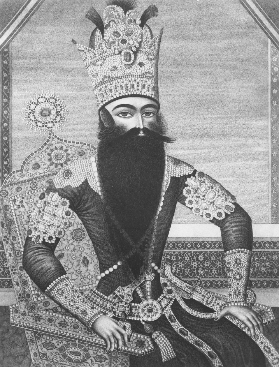 Fath-Ali Shah Qajar - Louis Charles Ruotte