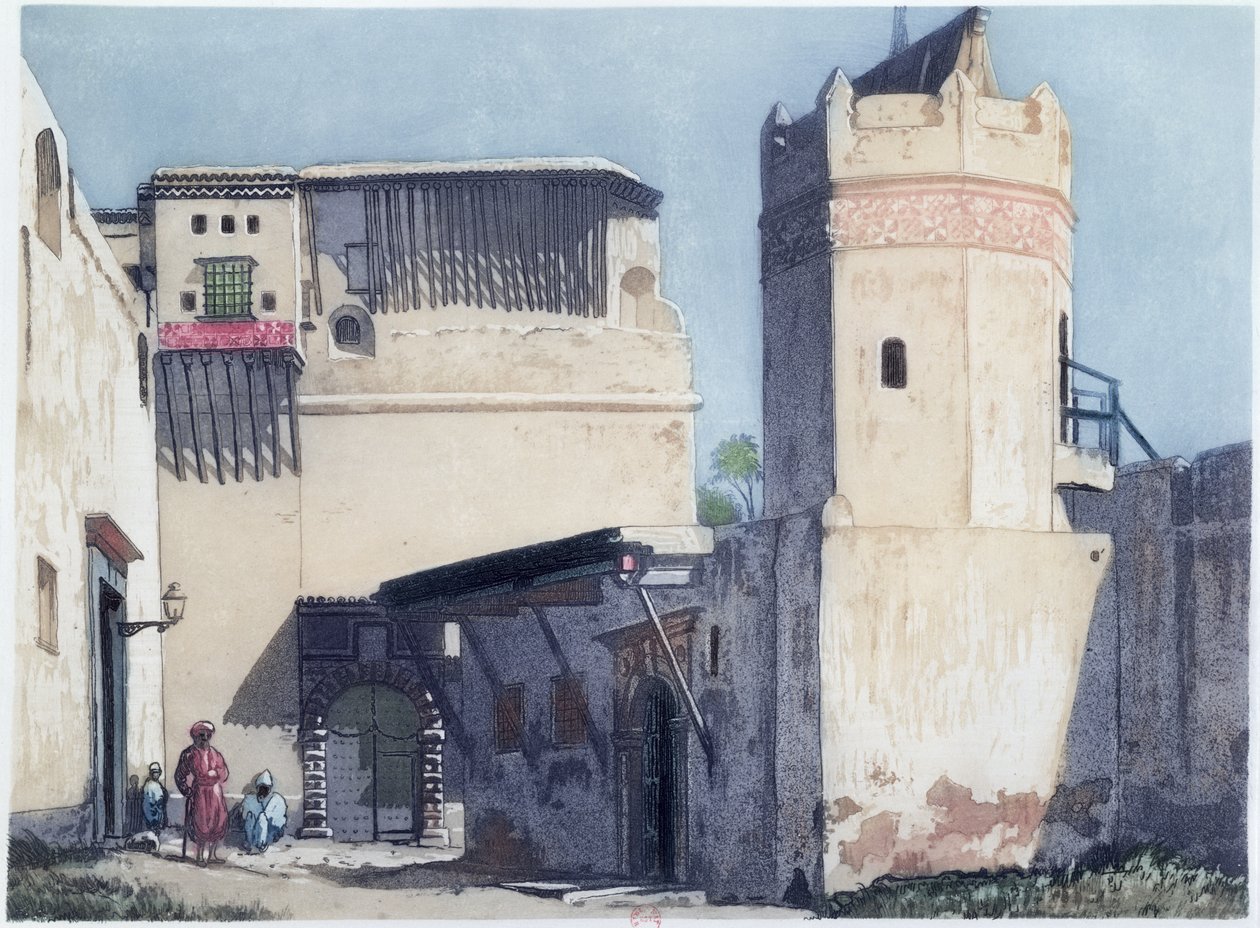 La Kasbah et la mosquée à Alger, 1921 - Louis Dauphin