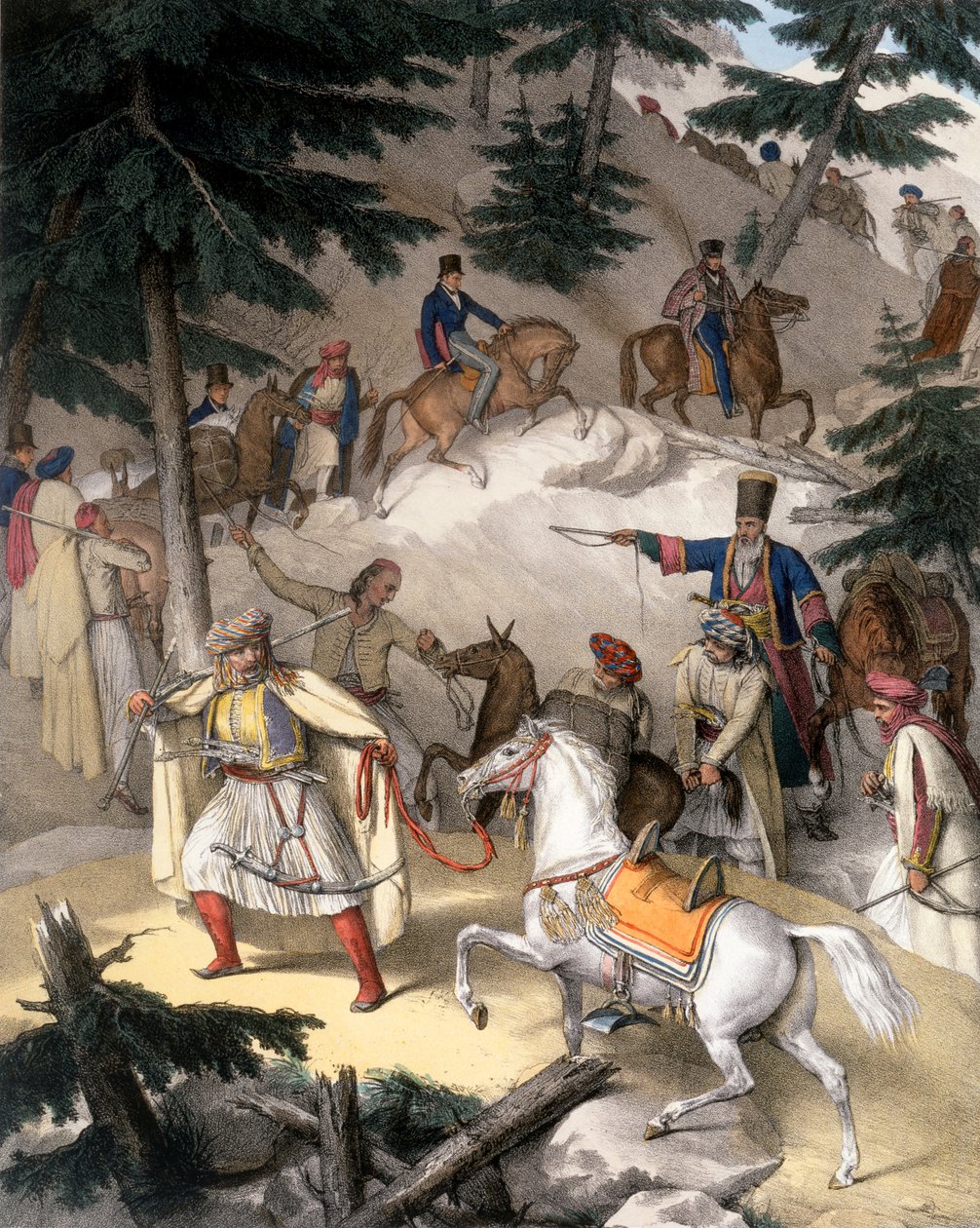 Le Pinde - Planche XI, gravé par Lemercier de 