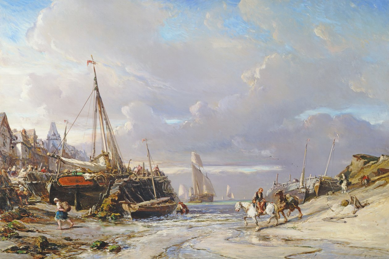 Port en Bretagne, 1861 - Eugene Isabey