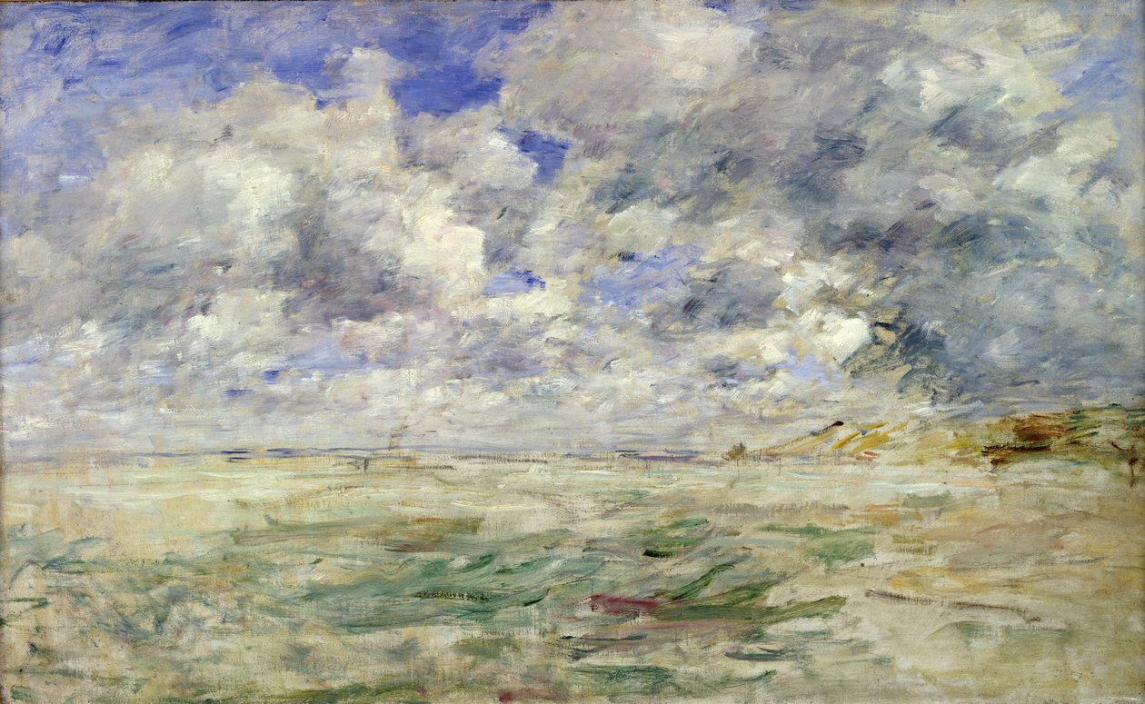 Ciel orageux au-dessus de la plage de Trouville, c.1894-97 - Eugene Louis Boudin