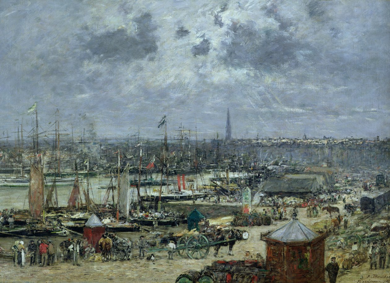 Le port de Bordeaux, 1874 - Eugene Louis Boudin
