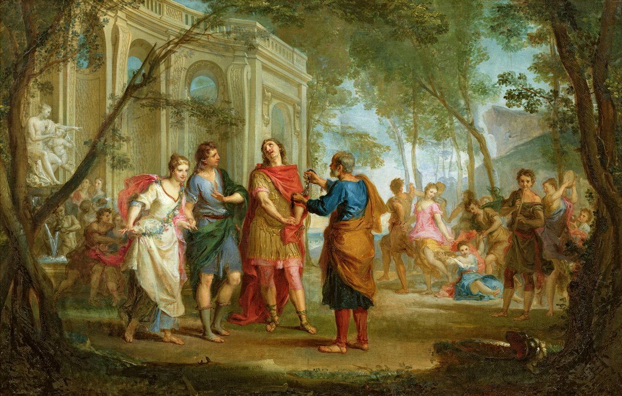 Roland apprend l'amour d'Angelica et Medoro
