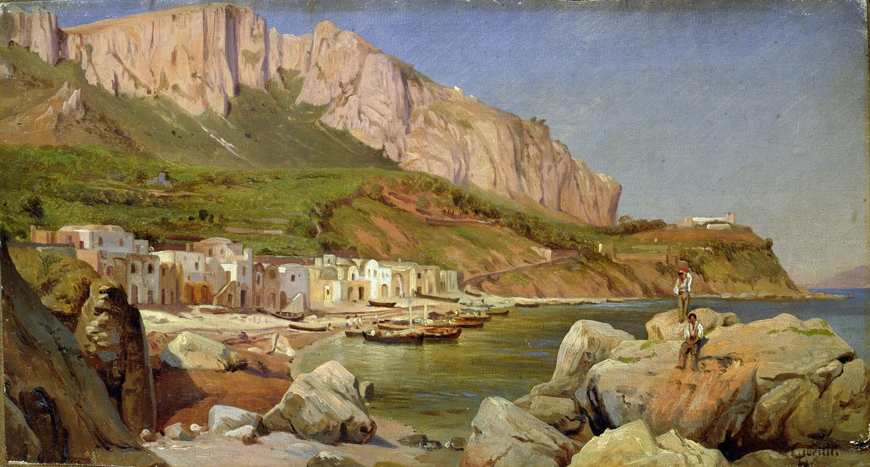Un village de pêcheurs à Capri - Louis Gurlitt