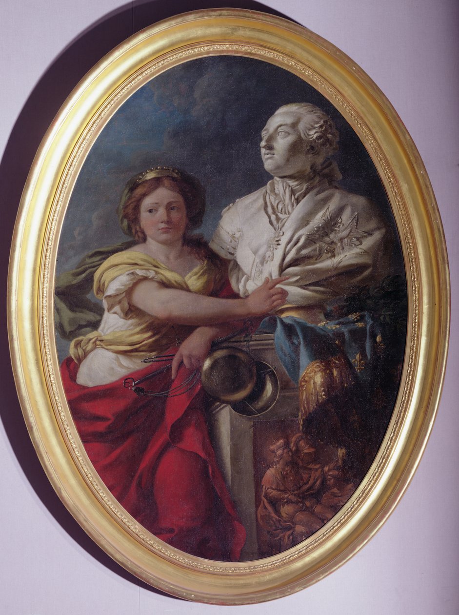 La Justice contemple le buste de Louis XVI - Louis Jean François Lagrenée