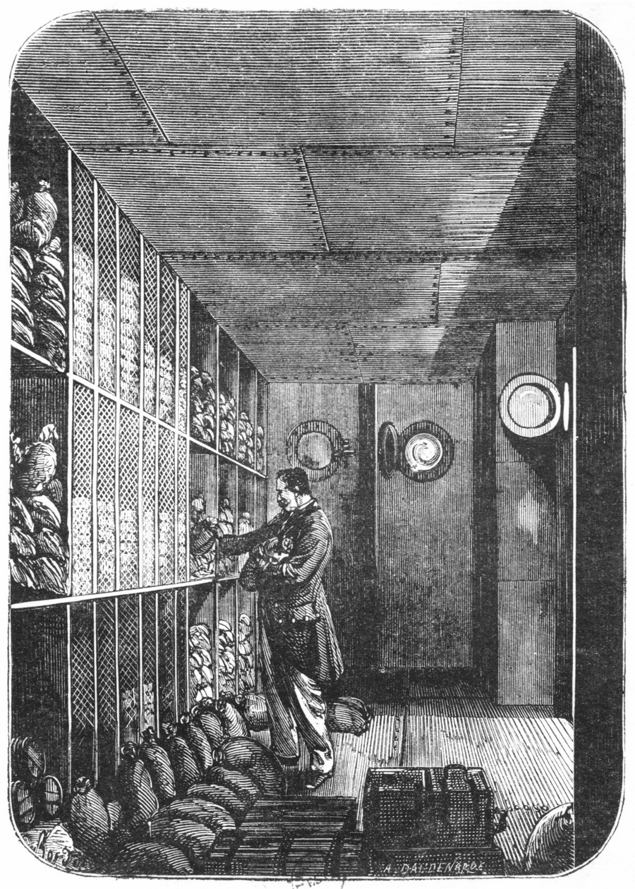 Coffres-forts à la Banque de France à Paris, 1897 - Louis Joseph Amedee Daudenarde