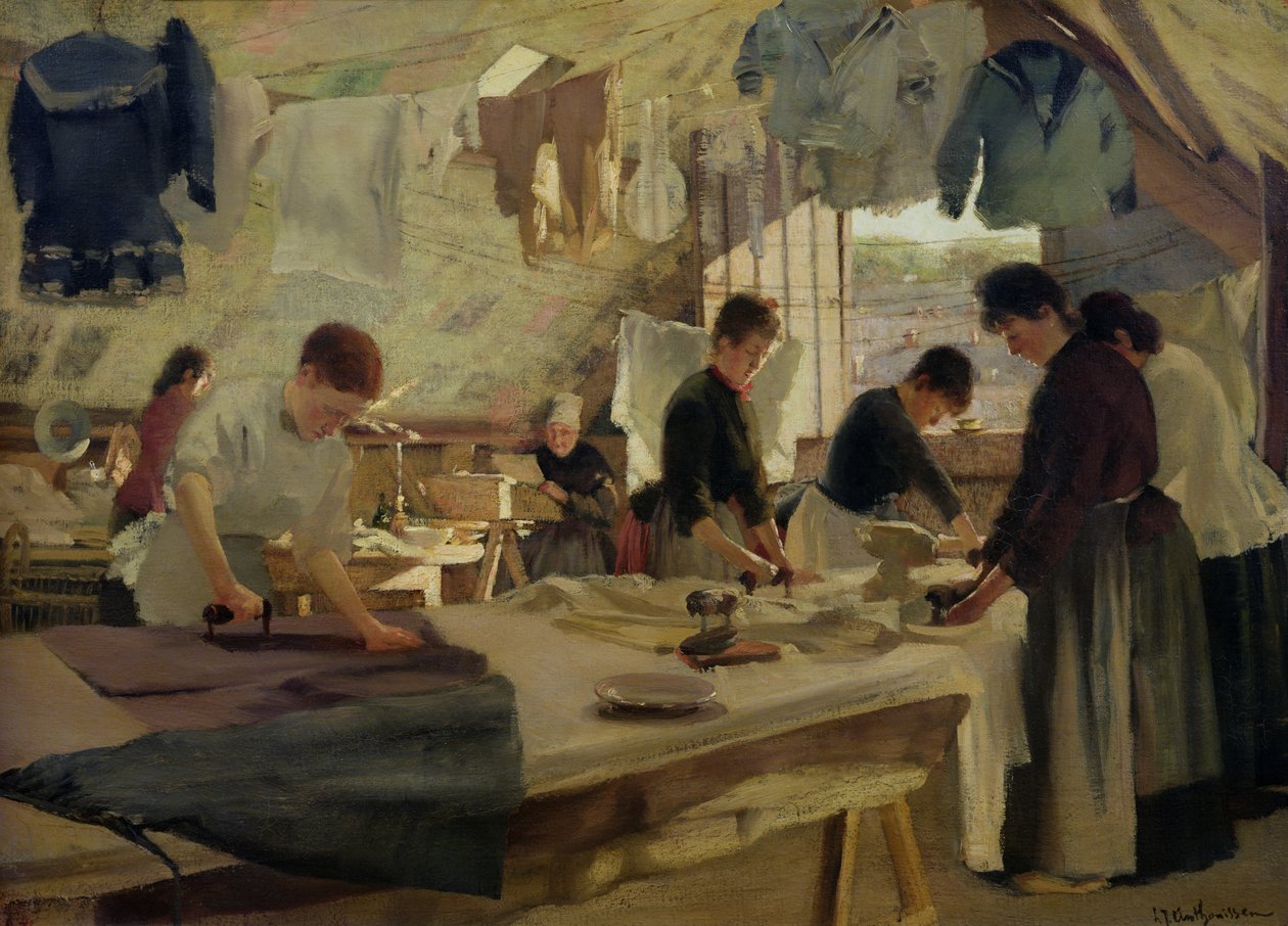 Atelier de repassage à Trouville, 1888 - Louis Joseph Anthonissen