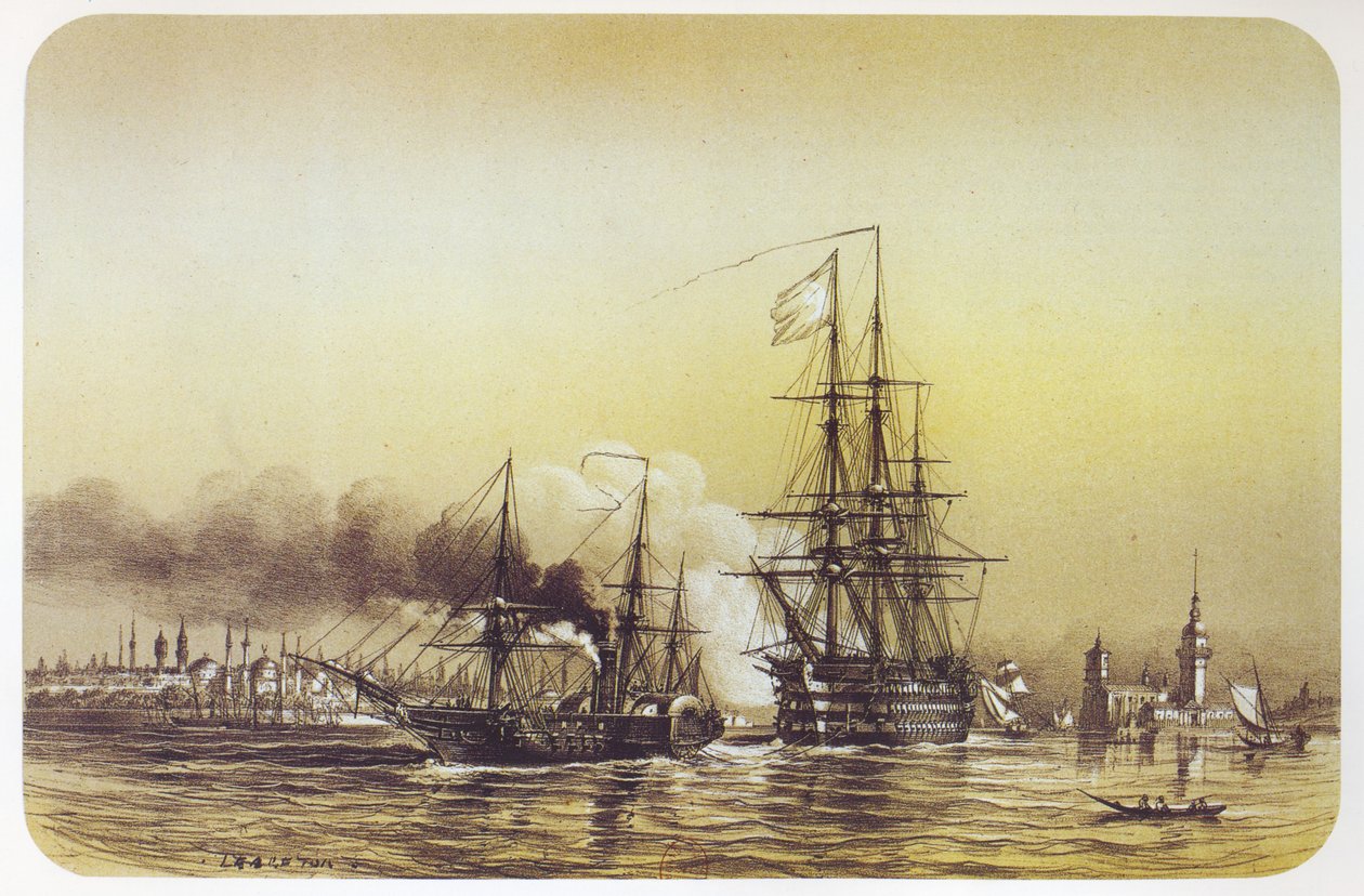 Le Friedland après son échouement à Constantinople - Louis Le Breton