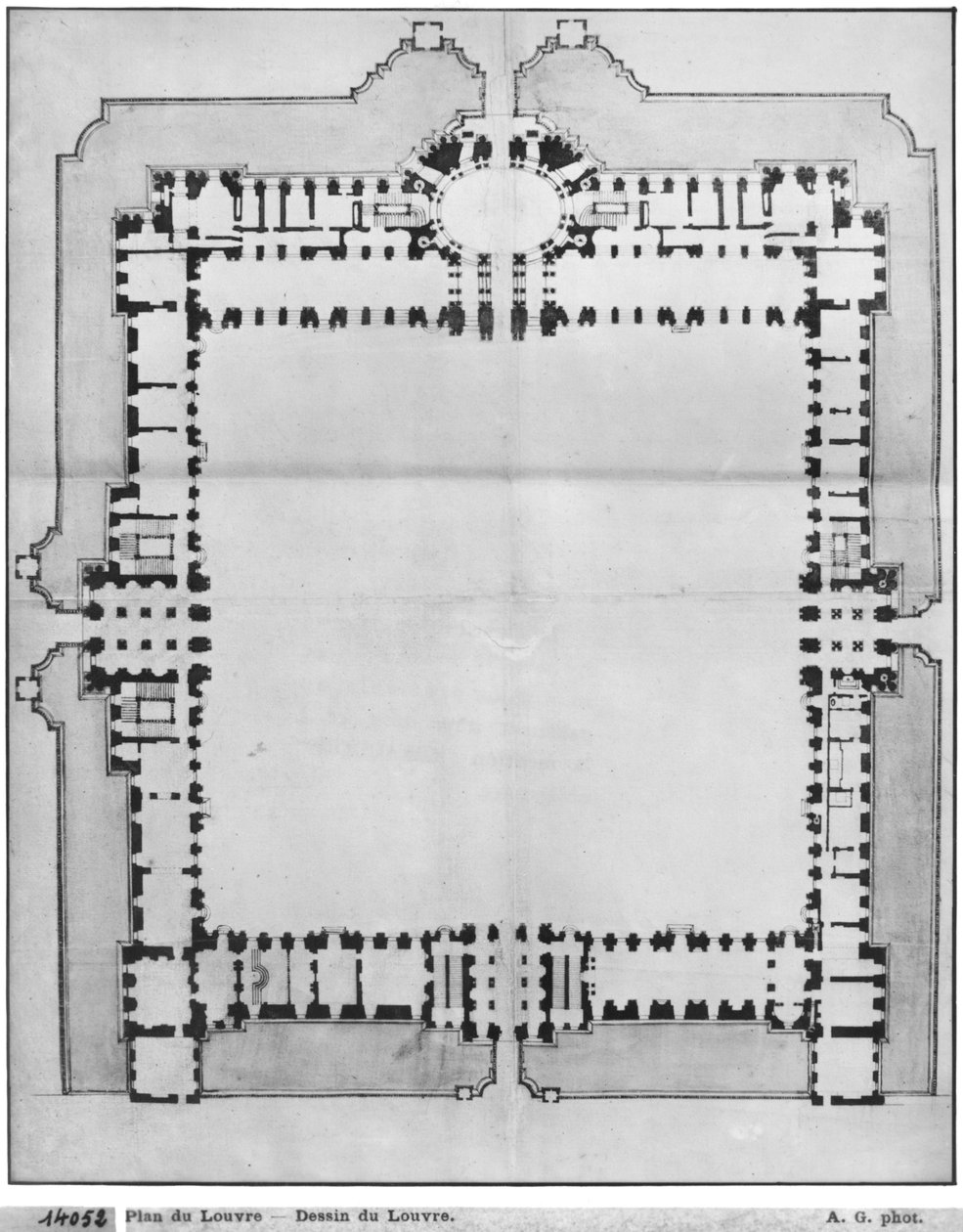 Conception des bâtiments orientaux du Louvre, de 
