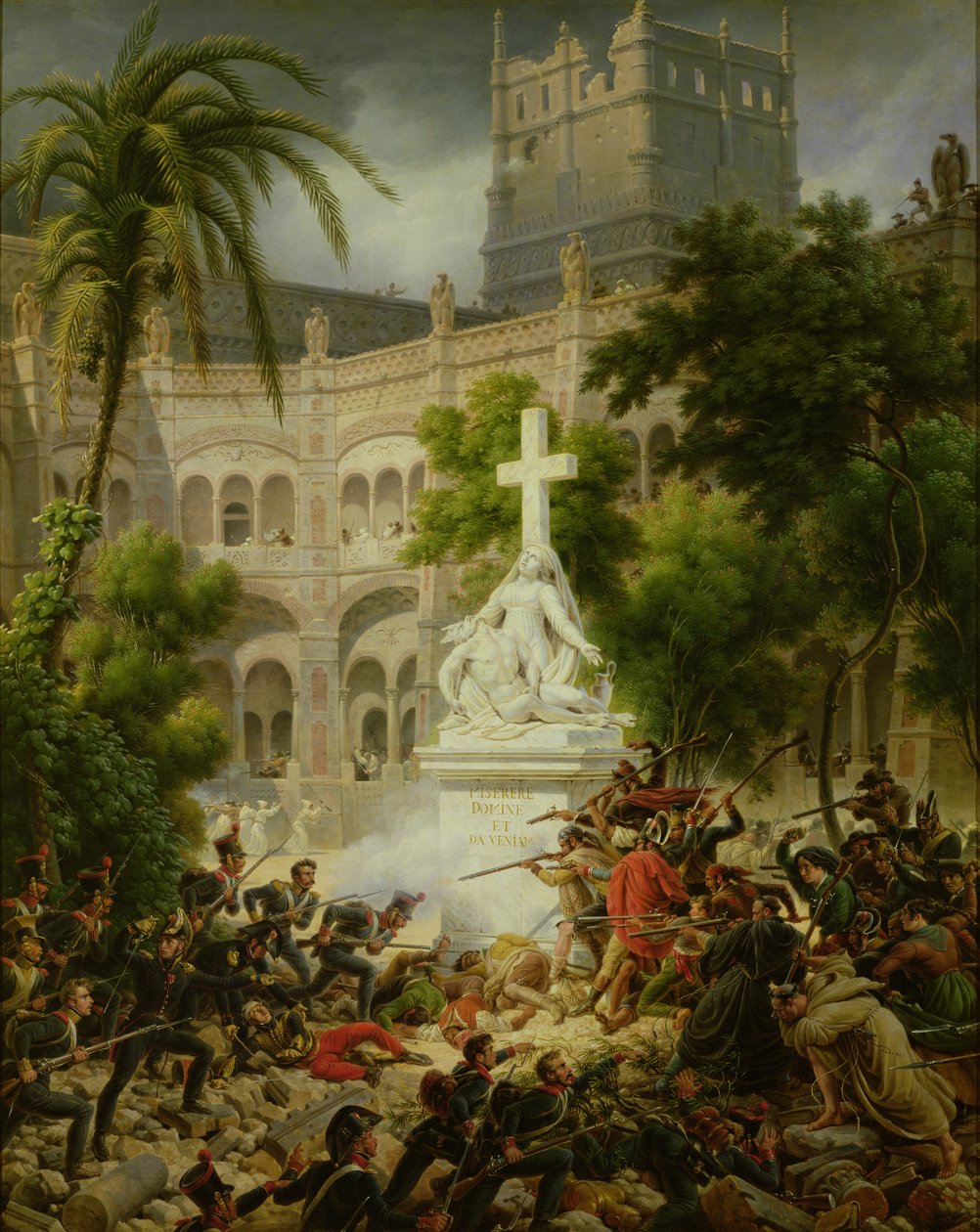Assaut sur le monastère de San Engracio à Saragosse, 8 février 1809, 1827 - Louis Lejeune