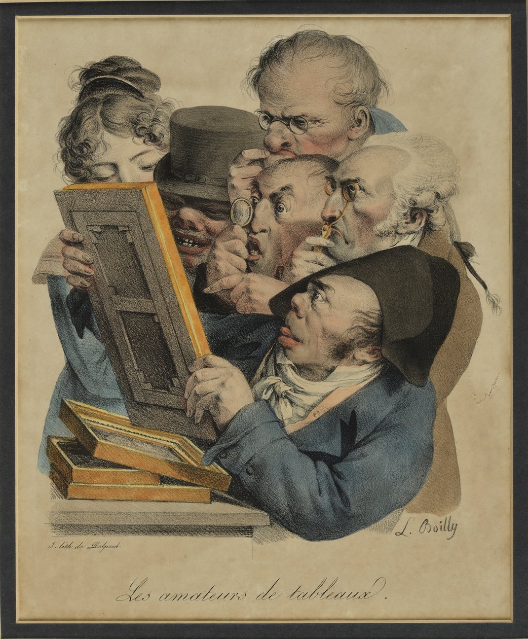 Les amateurs de tableaux, 1823 - Louis Leopold Boilly