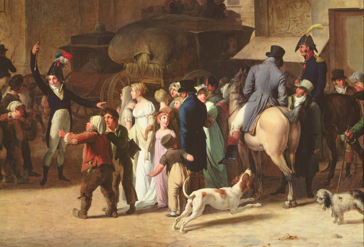 Les Conscrits de 1807 passant devant la porte Saint-Denis (détail) - Louis Leopold Boilly