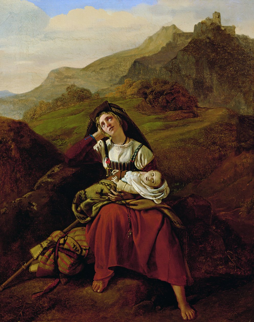La Mère malheureuse, 1834 - Louis Leopold Robert