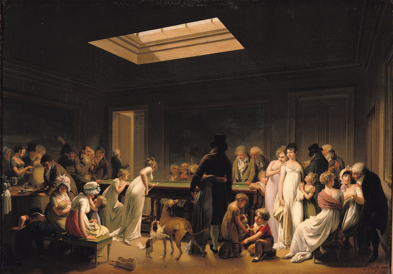 Une partie de billard, 1807 - Louis Leopold Boilly