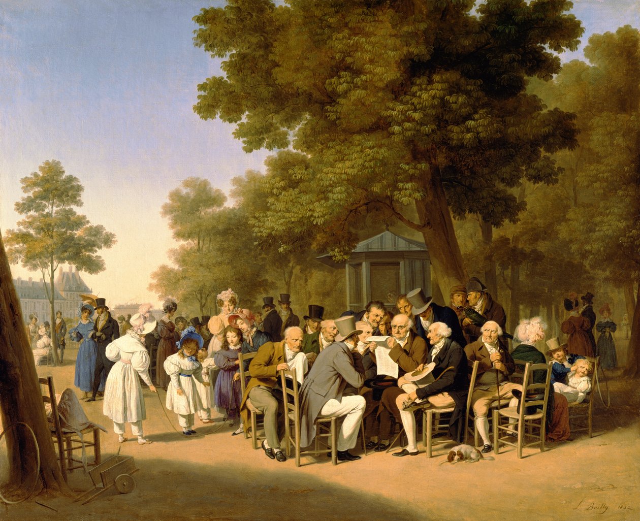 Politiciens dans les Jardins des Tuileries, 1832 - Louis Leopold Boilly