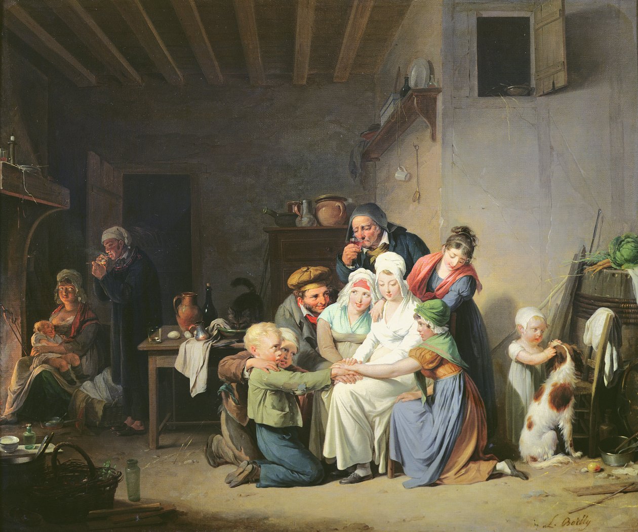 Le Jeu de Pied de Boeuf, vers 1824 - Louis Leopold Boilly