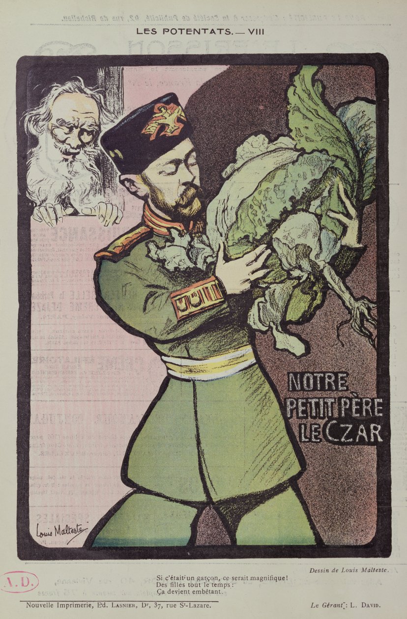 Tsar Nicolas II et Tolstoï, 1902 - Louis Malteste