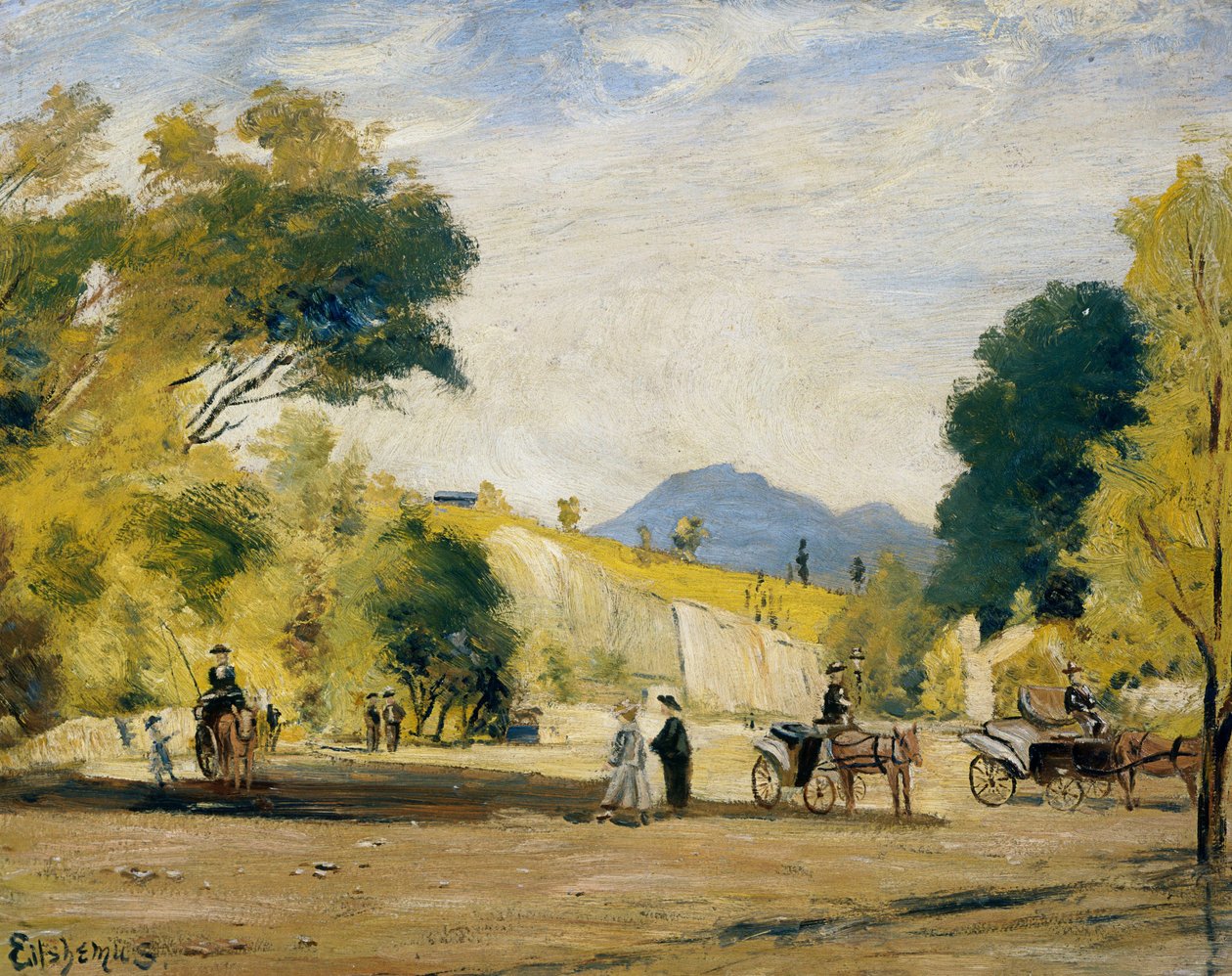 Fiacres à louer - Louis Michel Eilshemius