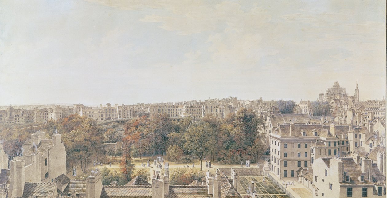 Vue de Paris depuis le belvédère de M. Fornelle, rue des Boulangers, 1787 - Louis Nicolas de Lespinasse