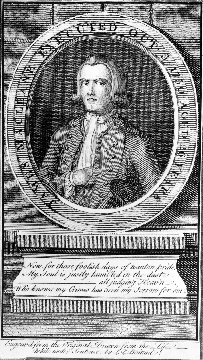 James Macleane exécuté le 3 octobre 1750 à l