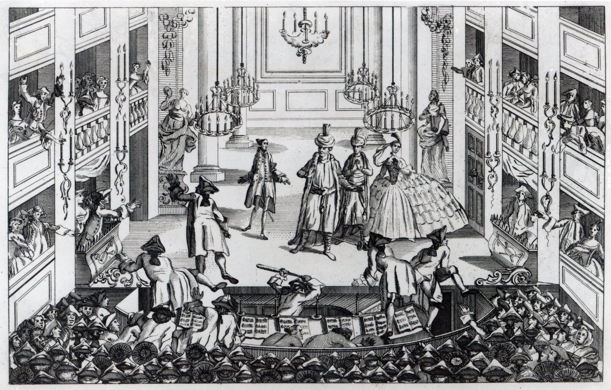Émeute au théâtre de Covent Garden en 1763 en raison du refus des directeurs d
