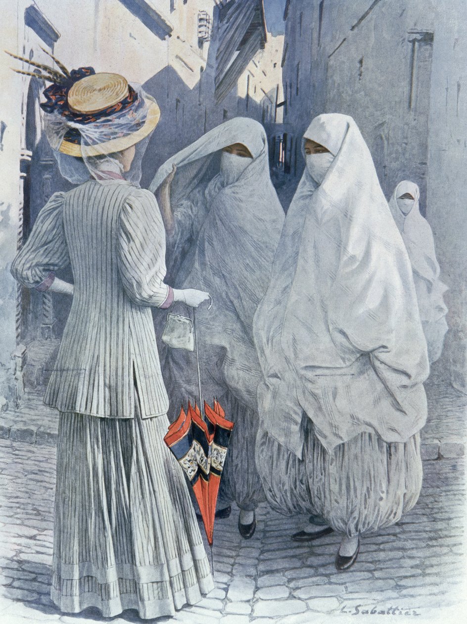 Une femme européenne en Algérie, 1910 - Louis Remy Sabattier