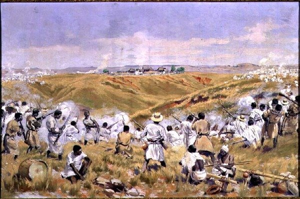 La bataille de Tsaratsora, Madagascar, 1er juillet 1895 - Louis Tinayre