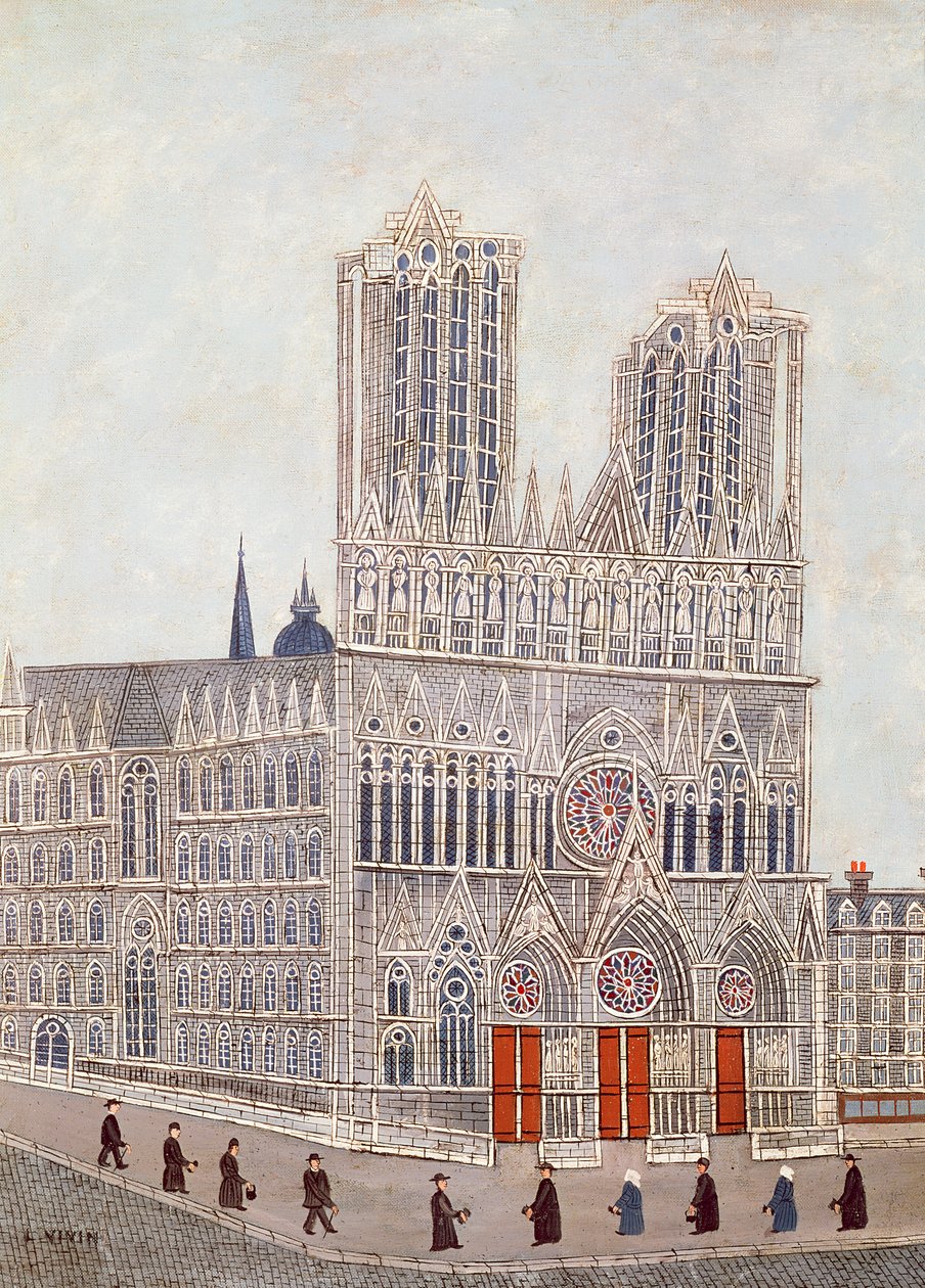 Cathédrale de Reims, vers 1923 - Louis Vivin