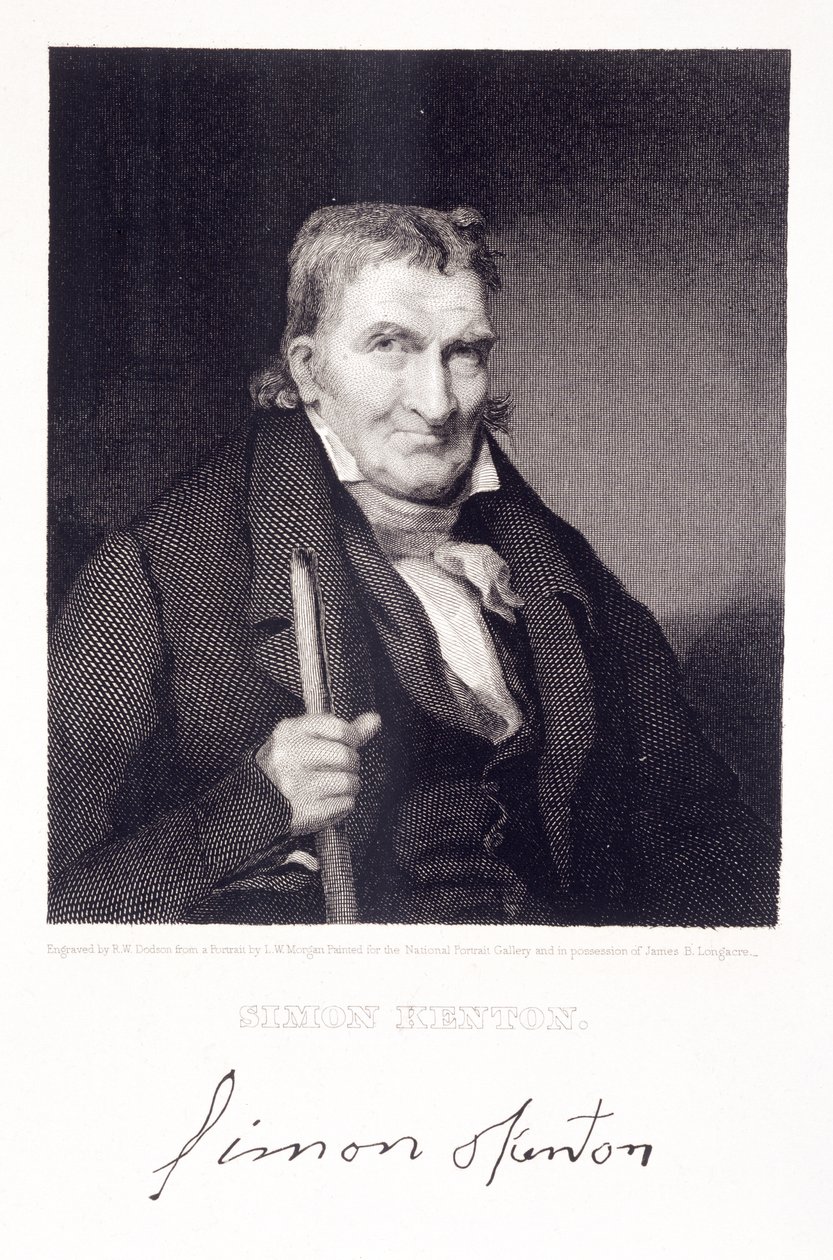 Simon Kenton, gravé par Richard W. Dodson - Louis W. Morgan