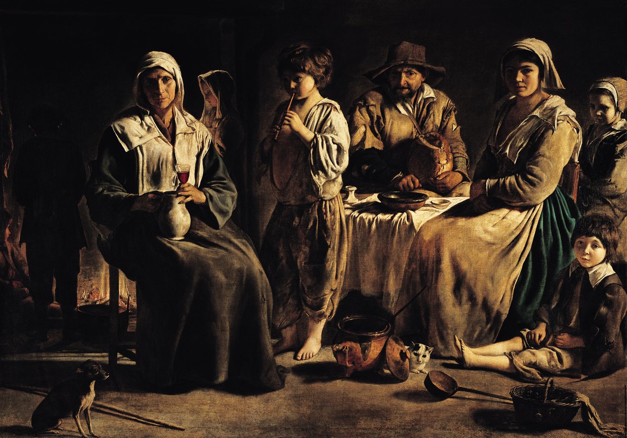 Famille de paysans à l