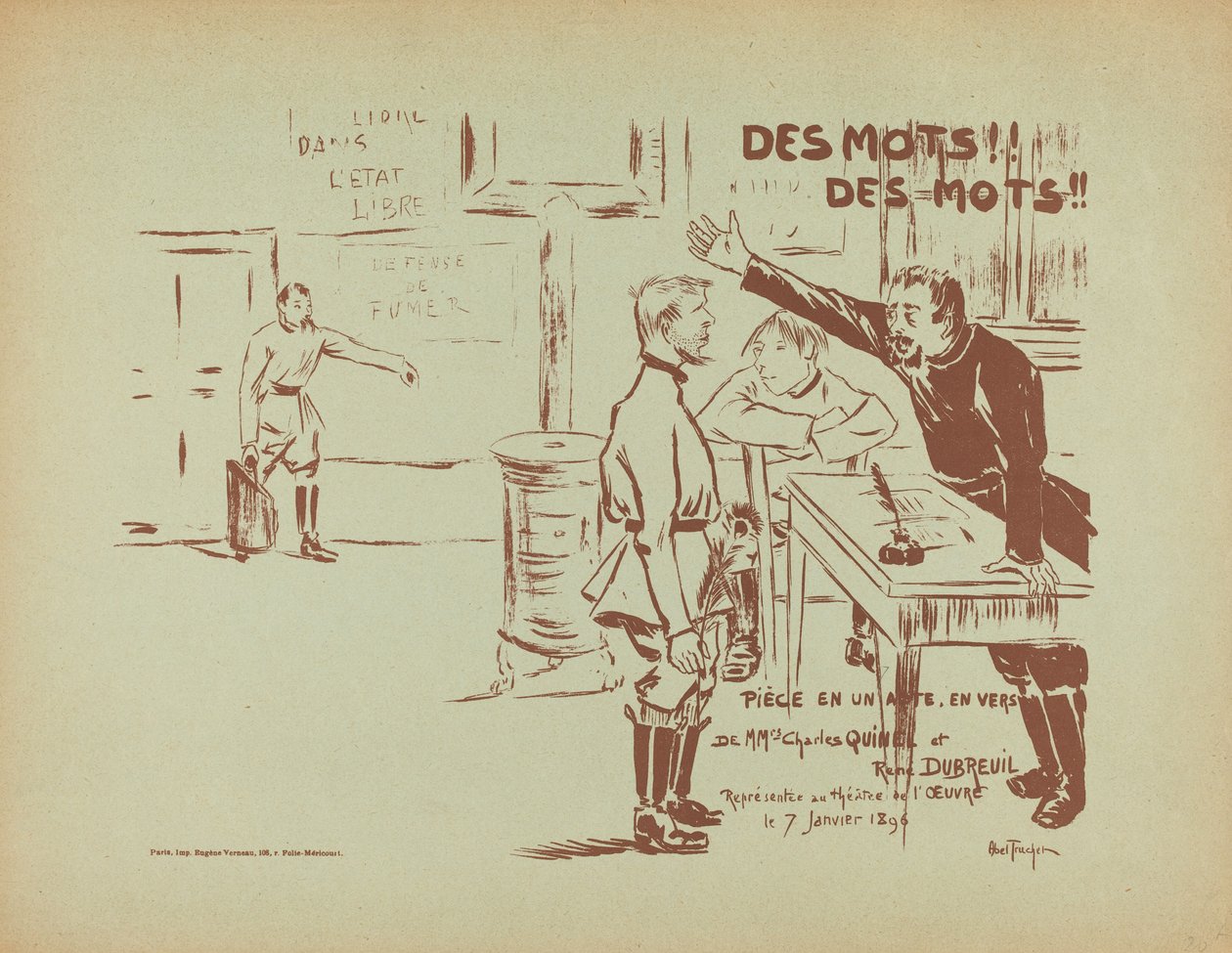 Des mots ! Des mots !, 1896 - Louis Abel Truchet